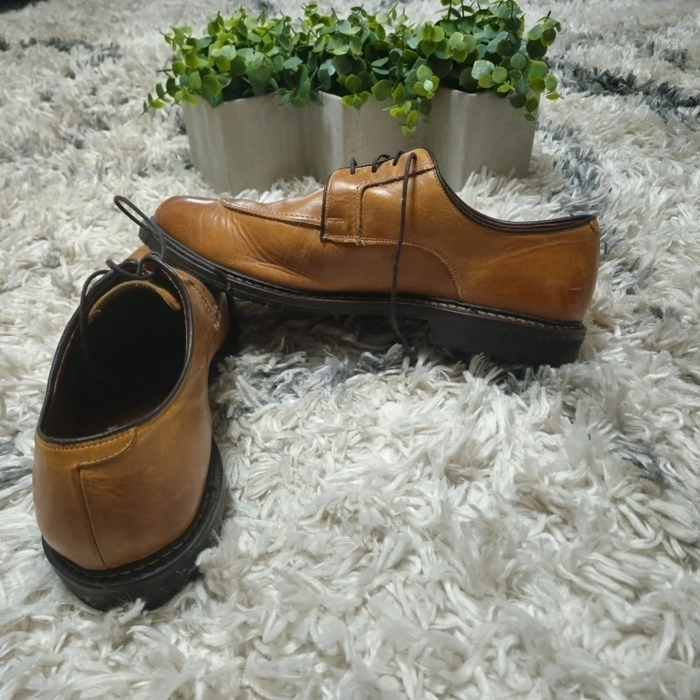 Allen Edmonds Malone Lace-Up Shoes Men's Size 14 Brown Leather